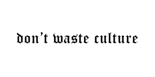 Logo Don't Waste Culture