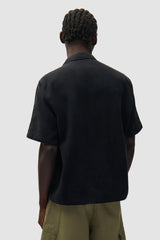 Arte Nylon Linen Shirt Black