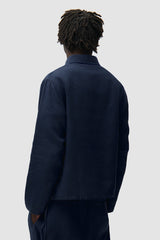 Arte Linen Quarter Zip Pullover Navy