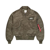 Alpha Industries Cwu 45 Heritage Bomber Jacket Mud Olive
