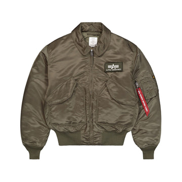 Alpha Industries Cwu 45 Heritage Bomber Jacket Mud Olive