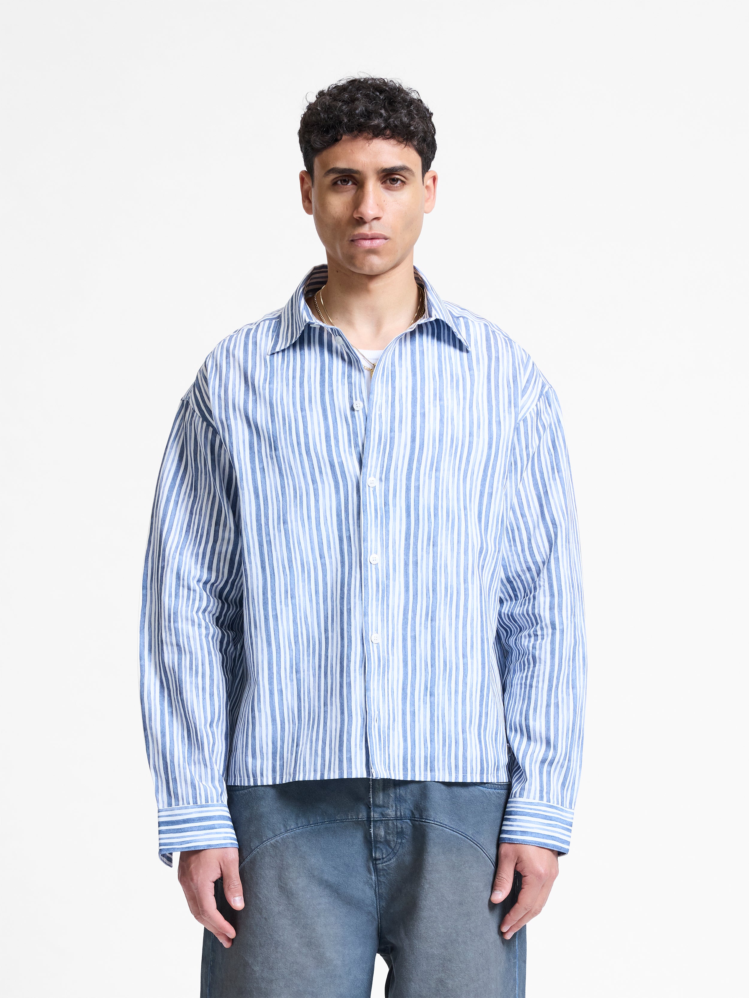 Reternity Watercolor Shirt Blue