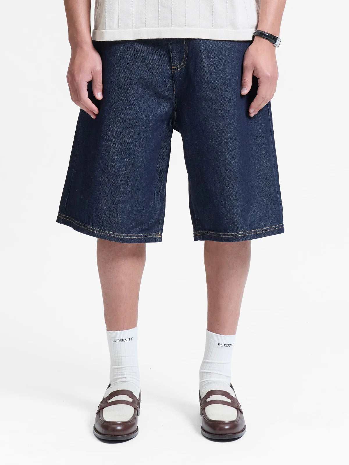 Reternity Essential Jorts Raw Indigo
