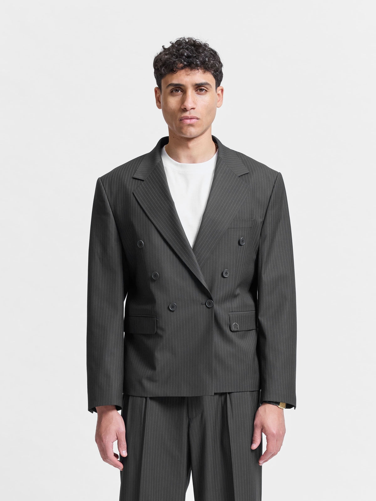 Reternity Signe Blazer Pinstripe Grey