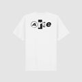 T-Shirt Arte Back Collage Bianca
