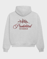 Prohibited Pb Leaf Hoodie Grey Melange