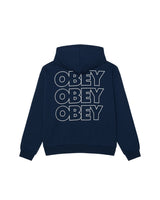Obey Treble Extra Heavy Pullover Pageant Blue