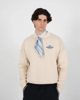 Maglione lavorato a maglia Prohibited Vortex colore Crema