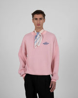 Prohibited Vortex Knit Sweater Rose