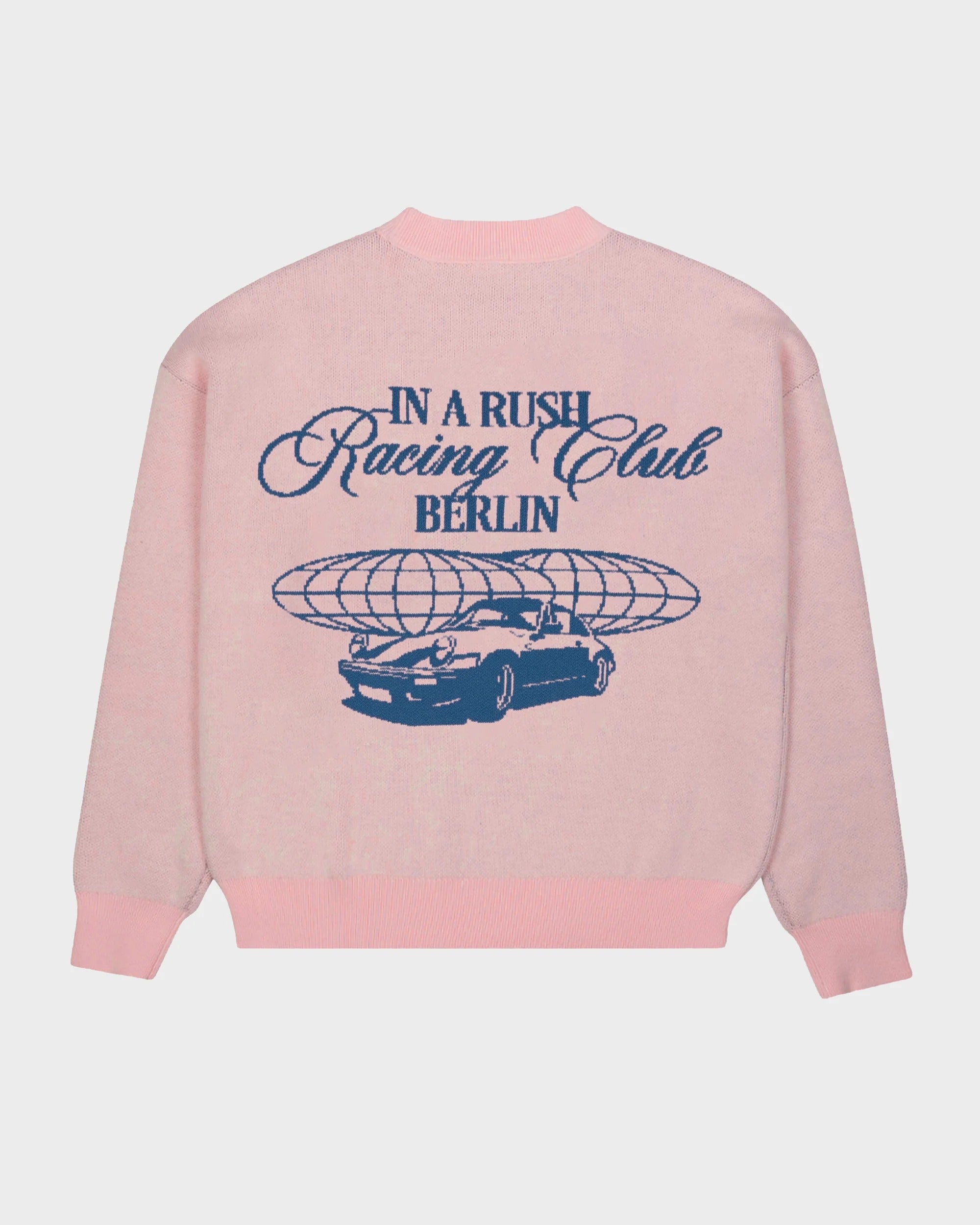 Prohibited Vortex Knit Sweater Rose