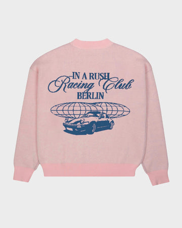 Prohibited Vortex Knit Sweater Rose
