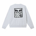 Obey Obey Eyes Icon II Girocollo Grigio Melange