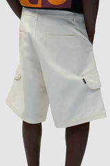 Arte Canvas Cargo Shorts Cream