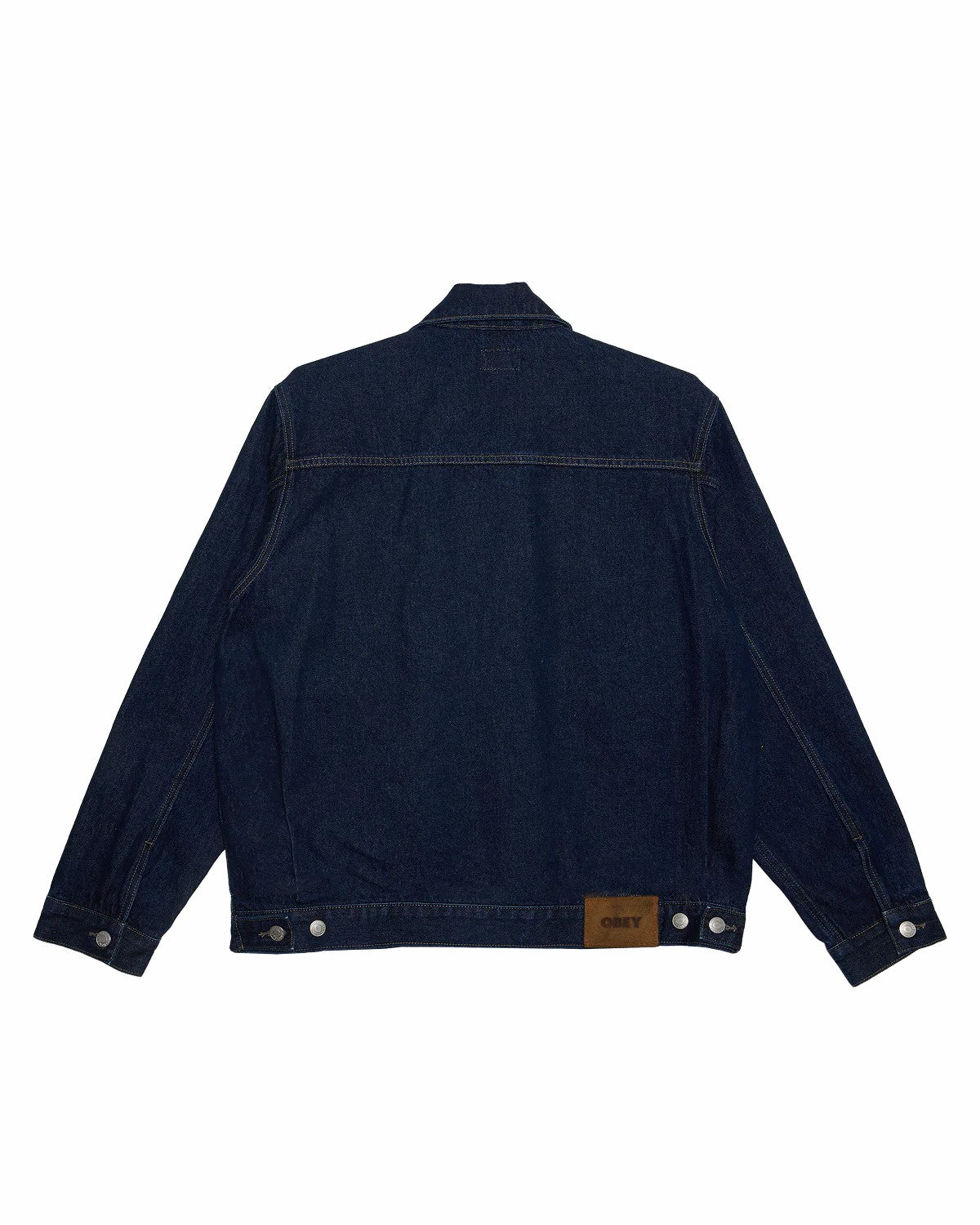 Obey Base Trucker Jacket Rinse Indigo