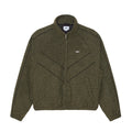 Obey Leisure Training Jacket Dark Olive Plaid