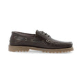 Bianco Biagreg Scarpe Da Barca Brown