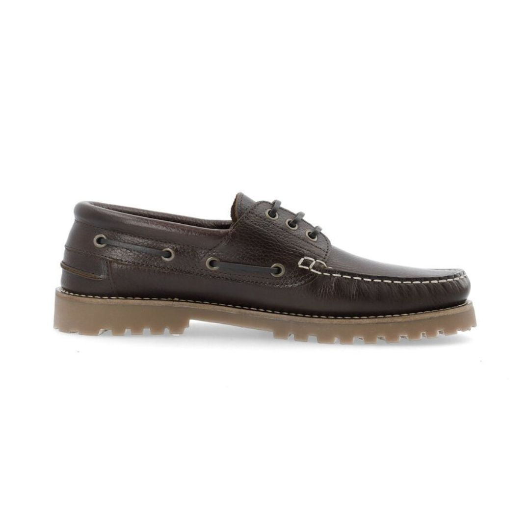 Bianco Biagreg Scarpe Da Barca Marrone