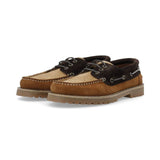 Bianco Biagreg Scarpe Da Barca Brown Mix