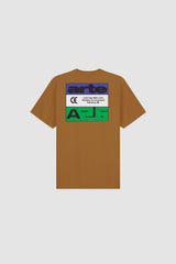 Arte Antwerp Tricolor Serial Tee Brown
