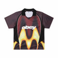 Obey Blurred Soccer Jersey Burnt Red Multi