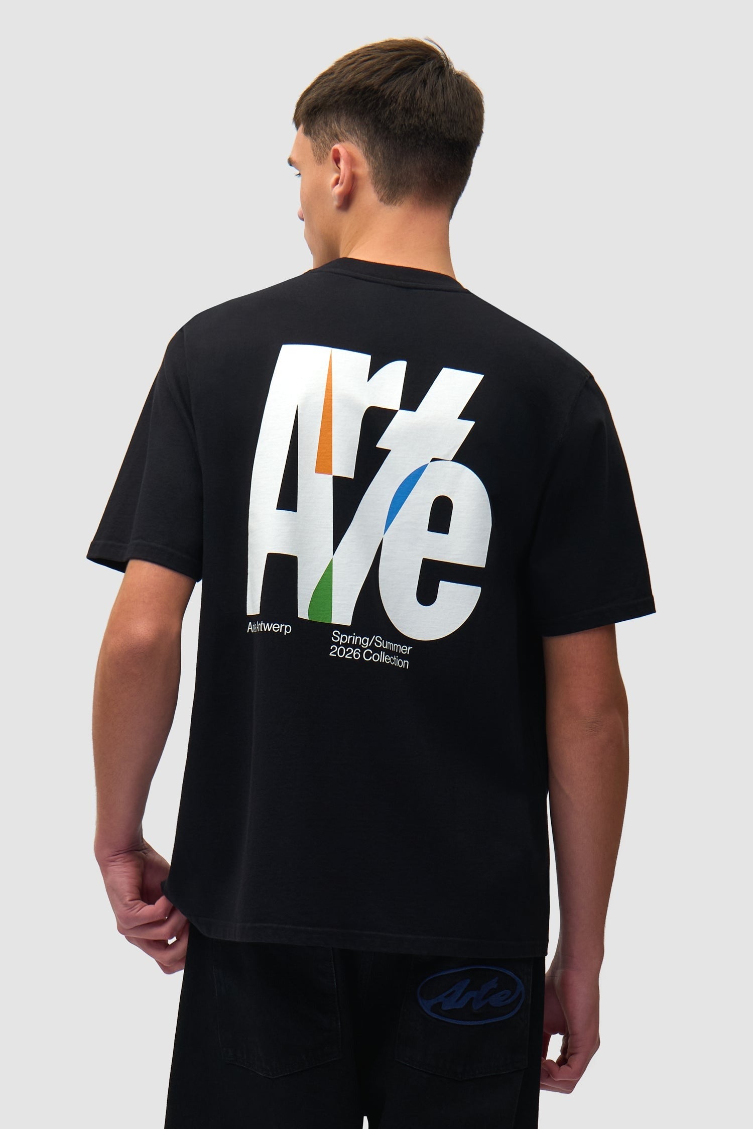 Arte Big Logo Back Tee Black