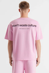 T-Shirt Cleo rosa "Don't Waste Culture"