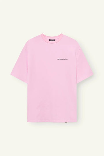 T-Shirt Cleo rosa "Don't Waste Culture"