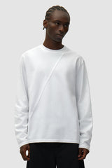 Arte Back Circle Logo Ls Tee White