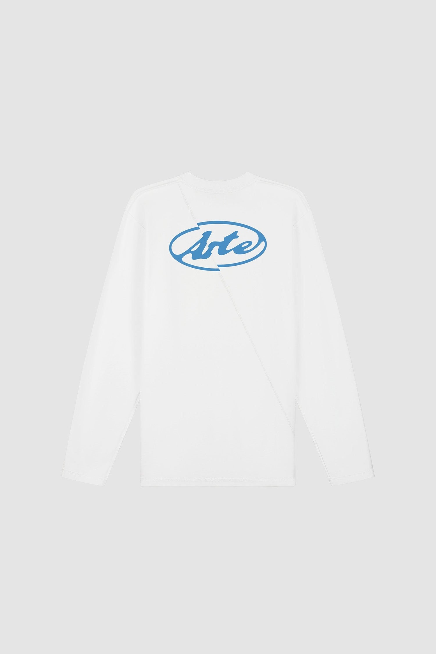 Arte Back Circle Logo Ls Tee White