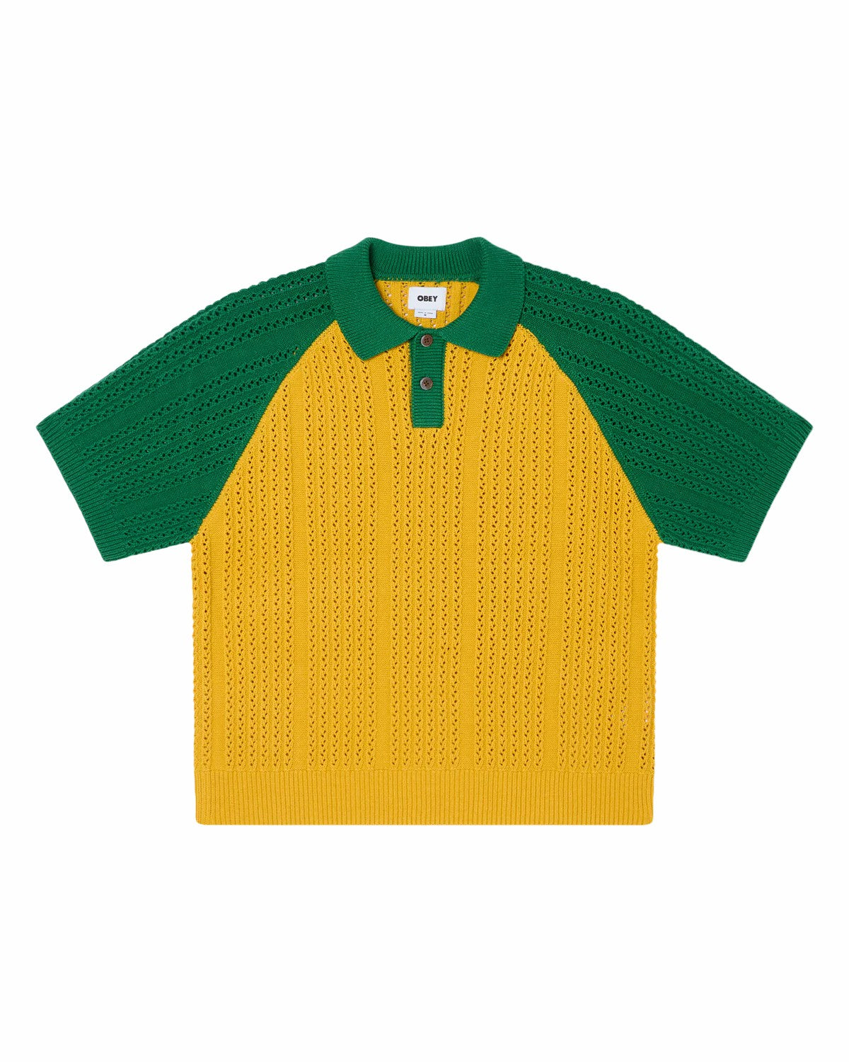 Obey Abel Polo Mustard Multi