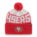 Forty Seven Cuff Knit San Francisco 49ers Nfl Bone Chill Rosso
