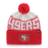 Forty Seven Cuff Knit San Francisco 49ers Nfl Bone Chill Rosso