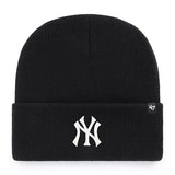Forty Seven Cuff Knit New York Yankees Mlb Haymaker Nero Bianco