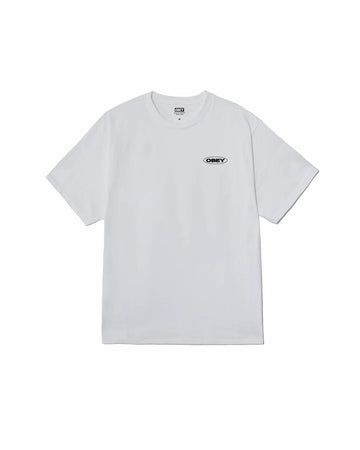 T-shirt classica Obey Global Impact bianca