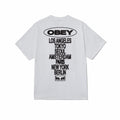 T-shirt classica Obey Global Impact bianca