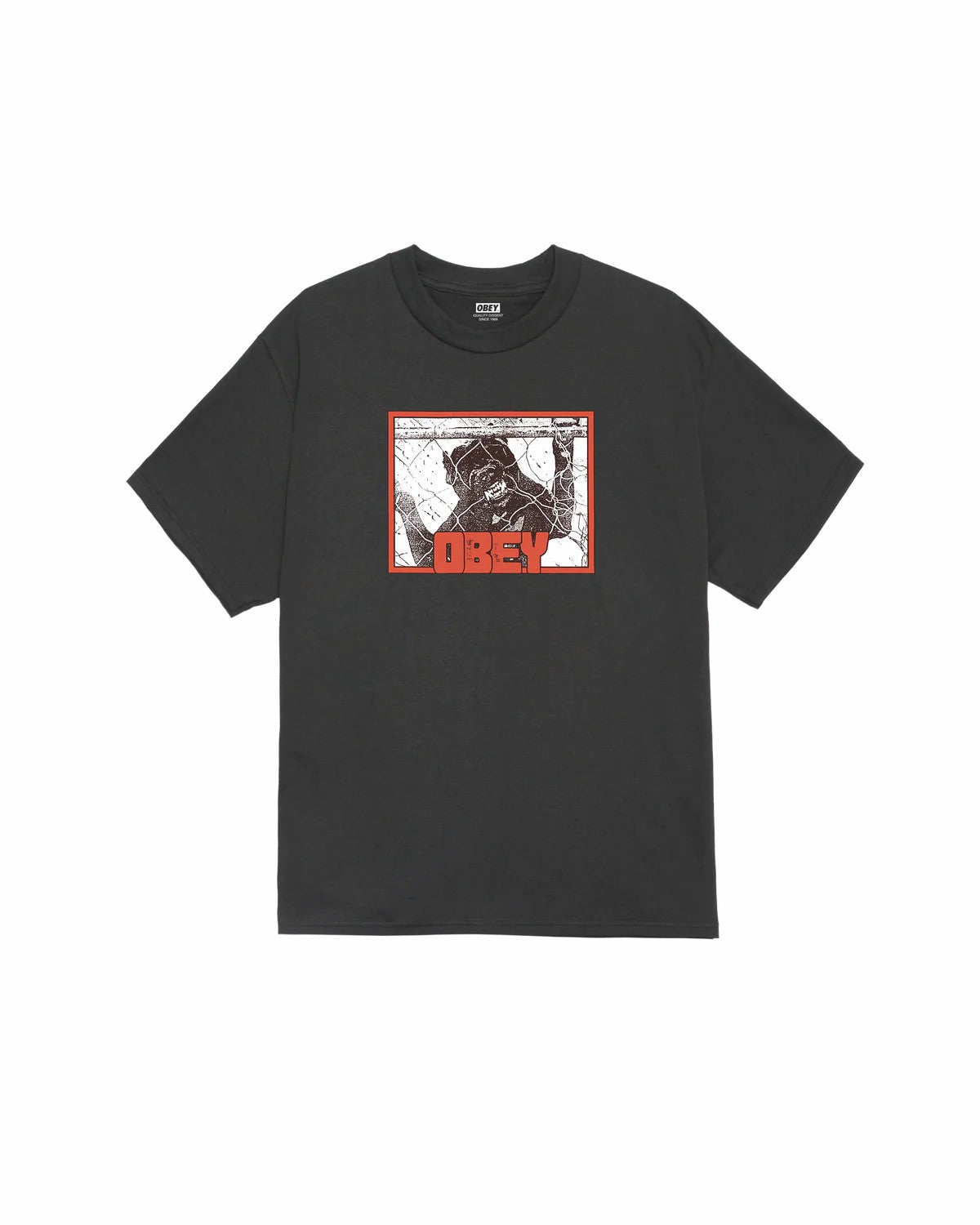 Obey Beware Classic Tee Vintage Black
