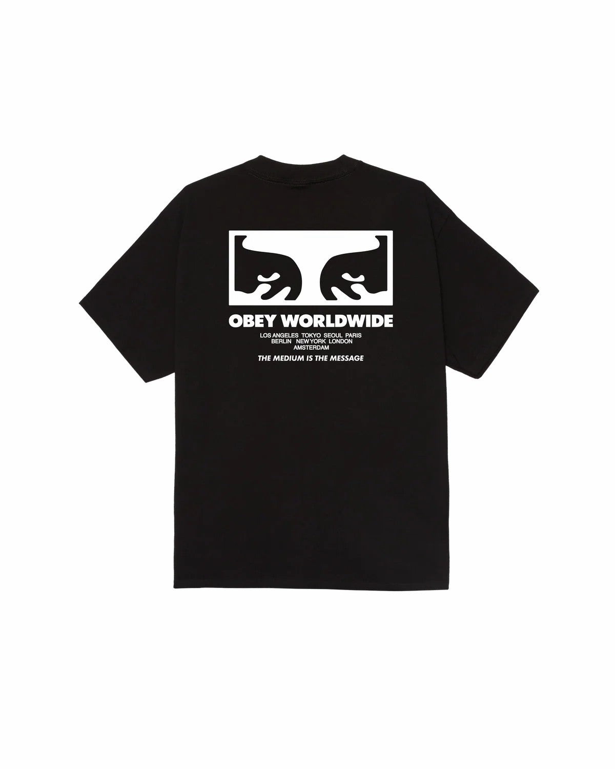 Obey The Medium Is The Message Classic Tee Black