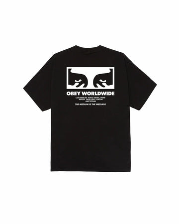 Obey The Medium Is The Message Classic Tee Black