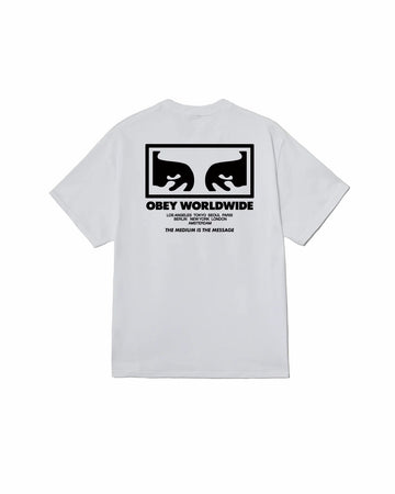 Obey The Medium Is The Message Classic Tee White