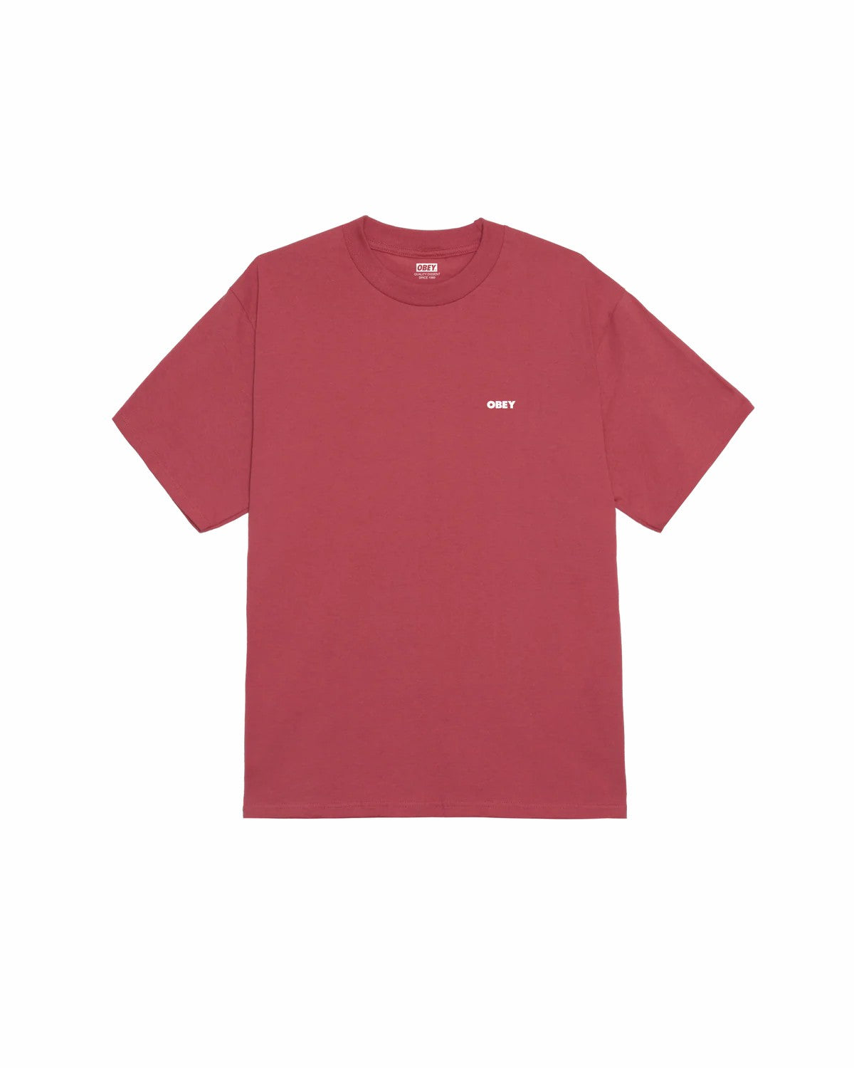 Obey Peep Hole Classic Tee Mineral Red