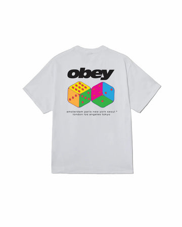 Obey Dice Classic Tee Bianco