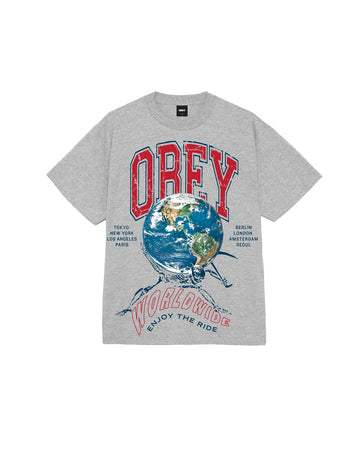 Obey Enjoy The Ride Classic Tee Heather Grey