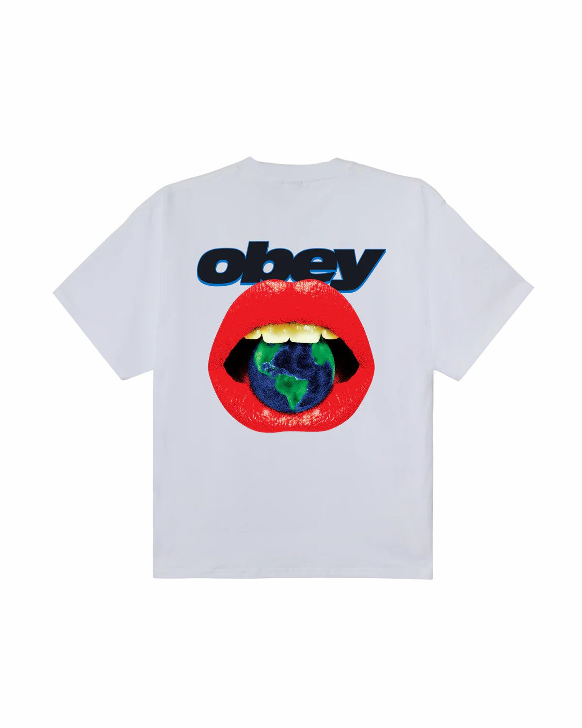 Obey Lips Heavyweight Tee White