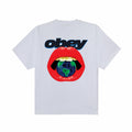 Obey Lips T-shirt Pesante Bianca