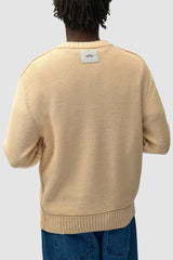 Arte Reversible Label Knit Cream
