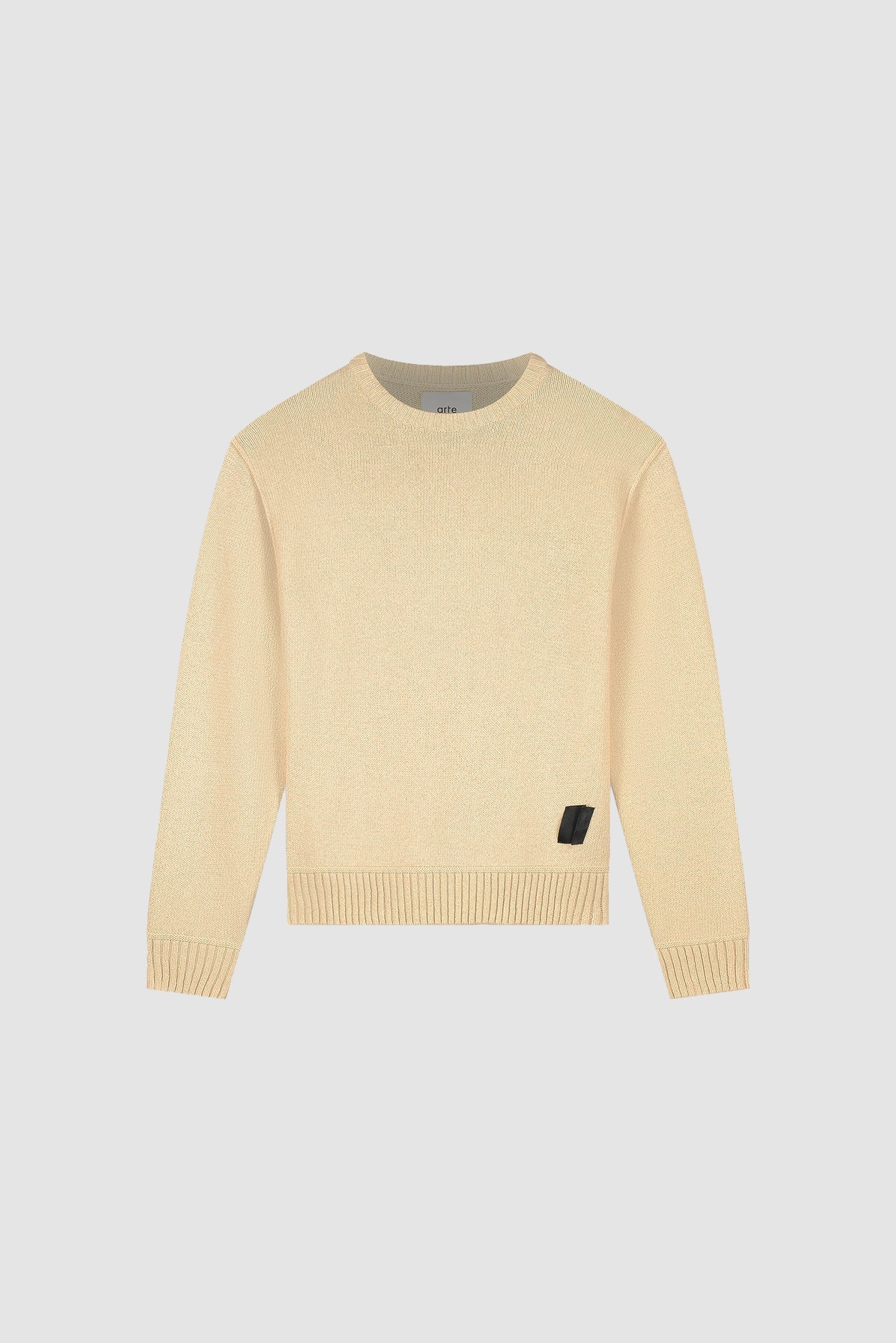 Arte Reversible Label Knit Cream