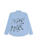 Obey Billy Shirt Light Blue Multi
