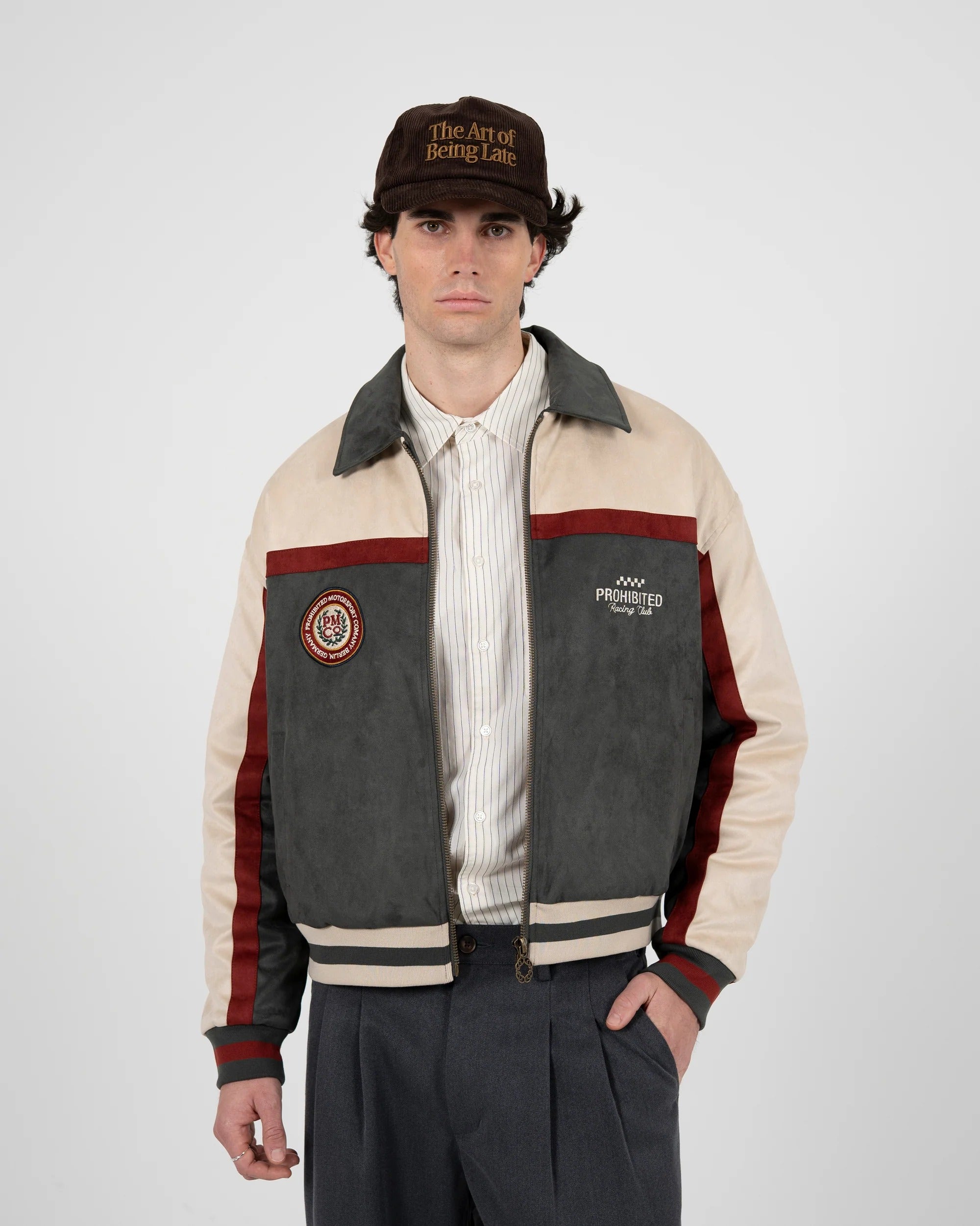 Prohibited Suede Club Jacket Green