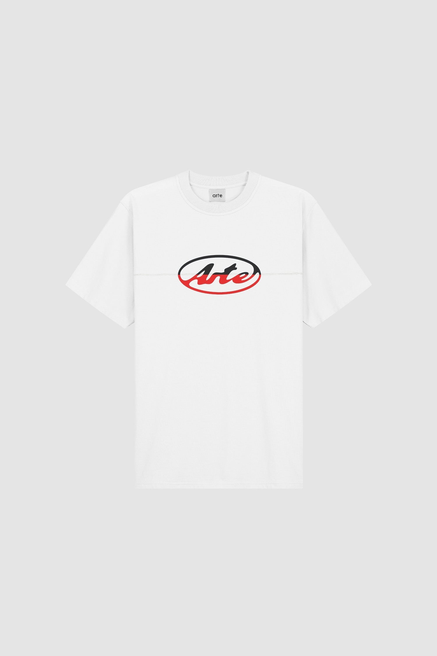 Arte Circle Logo Cut Tee White