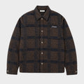 Prohibited Back Again Flannel Overshirt Brown Blue